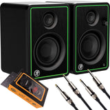 Mackie Cr Series Studio Monitor (Cr3-Xbt) 3 Inches Creative Reference Multimedia Monitor With Bluetooth And Pair Of Emb Cables W