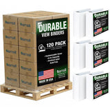 Samsill Durable 6 inch 3 Ring Binder, Locking D Ring 100% Recycled Chipboard, White, Pallet of 120 Binders in 20 Cartons
