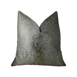 Plutus Brands Plutus Hidden World Silver Handmade Throw Pillow, 24 X 24