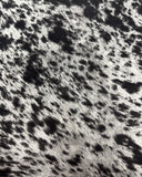 Suede Velvet Longhorn Spotted Cow Print Cowabunga Fabric Upholstery Domino / 54 Wide/Sold by The Yard