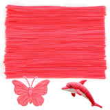 Caydo 500 Pieces Red Pipe Cleaners for Flowers, Craft Chenille Stems Bulk for Mothers Day Gift, DIY Art and Craft Projects and