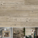 SINGULARWOOD Vinyl Wall Planks,Self-Adhesive Vinyl Panels for Walls,Peel and Stick Easy Installation (12 pcs/18 Sq Ft/Box),Siber