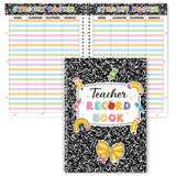 Yopyame Teacher Record Book for Grading 2026 Composition Notebook Teacher Grade Book Spiral Bound Record Book for Teachers Ass