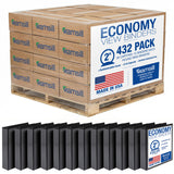 Samsill Economy 2 Inch 3 Ring Binder Bulk Pallet, Round Ring Binder, Customizable Clear View Cover, Black, Pallet of 432 Binders