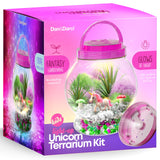 Dan&Darci Light-Up Unicorn Terrarium Kit for Kids - Kid Birthday Gifts - Best Unicorn Toys & Activities Kits Presents - Arts & C