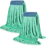 Lallisa 2 Pcs Commercial Mop Head Replacement 18 Oz Tube Microfiber Mop Heads for Floor Cleaning Industrial Mop Heads Looped End