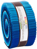 Kona Cotton Solids Waterfall Roll Up 40 2.5inch Strips Jelly Roll Robert Kaufman Fabrics RU78240