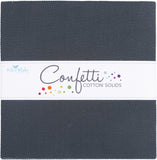Confetti Cotton Solids Blackboard 42 10-inch Squares Layer Cake Riley Blake 10-120-BLACKBOARD-42