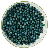 WHNKFB 10mm 50PCS Natural Moss Agate Round Beads, Dendritic Green Loose Stone Beads for Jewelry Making Craft - 4mm 6mm 8mm 10mm