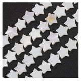 Firstmeet 90Pcs Natural Mother of Pearl Beads Star-Shaped Shellfish Beads for Jewelry Making(DIY-1010-Star/WhiteM)