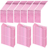 Newwiee 54 Pcs Pink Sequin Chair Sashes and Table Runners, 48 Sequin Chair Bows, 6 Glitter Table Runners for Birthday Party Wedd