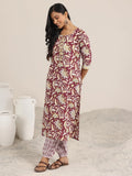 Libas Women'S Cotton Kurta Set (400082O_Red_Xl)