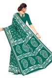 Tamaira Fashion Womens Plain Weave Pure Cotton Saree Without Blouse Piece(2476_Seagreen)