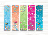 woopme Floral Abstract Art Pattern Printed Magnetic Bookmark for Students Kids Girls Boys Book Lovers Readers Gift Magnetic Page