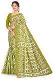 TAMAIRA FASHION Womens Plain Weave Pure Cotton Saree Without Blouse Piece(2479_Green)
