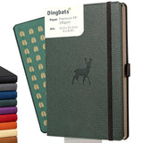 Dingbats* Wildlife Plain Writing Journal Notebook A5 - Vegan Leather Hardcover - Ideal for Work, Travel - Pocket, Elastic Closur