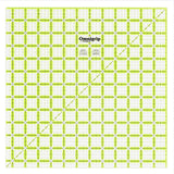 Omnigrid Neon Omnigrip 121/2X121/2sq Quilting Ruler, Clear