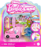 Barbie Mini Barbieland Doll & Toy Vehicle Set, 1.5-Inch Doll & Beach Convertible With Color-Change, Plus Beach Accessory
