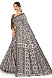 Tamaira Fashion Womens Plain Weave Pure Cotton Saree Without Blouse Piece(2479_Grey)