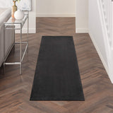 Nourison Home Nourison Essentials Black 2 x 6 Area Rug - Easy Clean, Non Shedding, Bed Room, Living Room, Dining Room, Kitchen (6 Runner)