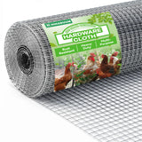 36'' x 10' Hardware Cloth 1/2 inch 19 Gauge - Hot-dip Galvanized After Welding, Chicken Coop Wire Fence Wire Mesh Screen, Rabbit