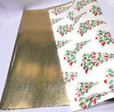 Ditya Crafts Santa Clause and Other Side Merry Christmas Print Theme Gift Wrapping Papers for Packing of Christmas Gift Pack o