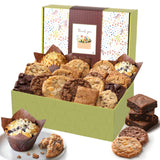 Broadway Basketeers Brownie and Cookie Gift Box, Gift Basket to Say Thank You Gift Baskets Delivery Prime Gourmet Edible Care Pa