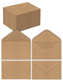 Better Office Products Kraft Mini Envelopes, 100Pack, Strong 35 lb. Paper, Pointed Flap, Use with Gift Cards, Cash, RSVP Cards,
