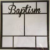 Baptism Die Cut 12 x 12 Scrapbook Paper 1 Sheet (51909)