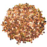 Embroiderymaterial 2.5Mm Platinum Finish Sequins Sitara For Craft, Embroidery, And Jewellery Making (Flame Color, 50 Gram), Crys