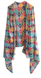 India Scarves Pakistani Digital Printed Chinnon Dupatta With (Multicolour)