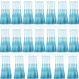 Creatrill 100 Pcs Light Blue Mini Tassels 13cm/5 Inch with Loops for Bookmarks, Jewelry Making, DIY Projects