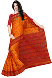 TAMAIRA FASHION Womens Plain Weave Pure Cotton Saree Without Blouse Piece