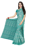 Tamaira Fashion Womens Plain Weave Pure Cotton Saree Without Blouse Piece (Ab18_Seagreen)
