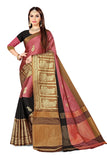 GRECIILOOKS Womens Cotton Blend Half & Half Women Saree For Women (PINK)