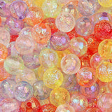 ANCADN 16mm Acrylic Beads 100pcs Color Flower Pen Bead Bubblegum Beads DIY Beading Hairband Bracelets Necklace Craft for DIY Jew