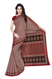 Tamaira Fashion Women'S Plain Cotton Saree (802_Red, Maroon)