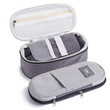 Mr. Pen- Pencil Case Large, Fabric Pencil Pouch Large, Grey, Pen Bag, School Supplies, Pencil Pouch Cute