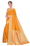 Glory Sarees Womens Jacquard Silk Saree (Kara128_Mustard