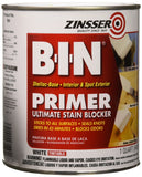 Zinsser 00904 BIN Pigmented Shellac Oil PrimerSealer & Stain Killer, White, 1 Quart