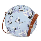 Adisa Women Girls Flower Print Sling Bag Round Crossbody Purse (Sl6007-Sky_Blue),Blue,,B0DPLGLRT6