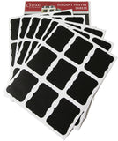 Cestari Premium Large Chalkboard Labels Erasable Decorative Stickers Set of 54 Reusable Jar Labels Stylish Organization, W