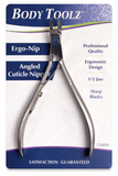 Body Toolz Nipper - CS8085 Angled Cuticle Nipper Ergo-Nip 1/2 Jaw