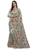 PATLANI FASHION New Bollywood BlockBuster Design Launching Net Embroidery Designer saree Light Green.