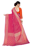 Glory Sarees Womens Banarasi Saree (Banarasi_Saree_109_Pink_Pink)