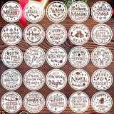 Small Christmas Stencils for Painting on Wood 4inch,Christmas Stencil Xmas Holiday Stencils for Crafts Decor