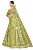 Tamaira Fashion Womens Plain Weave Pure Cotton Saree Without Blouse Piece(2479_Green)