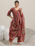 Libas Women'S Cotton Kurta Set (400358 Red M