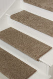 Oak Valley Designs Rounded Bullnose Carpet Stair Treads - Anti Slip Indoor Stair Mats for Wooden Stairs, Style: Stoney Brook, Do