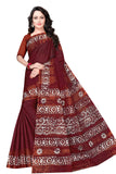 TAMAIRA FASHION Womens Plain Weave Pure Cotton Saree Without Blouse Piece(1920_Maroon)